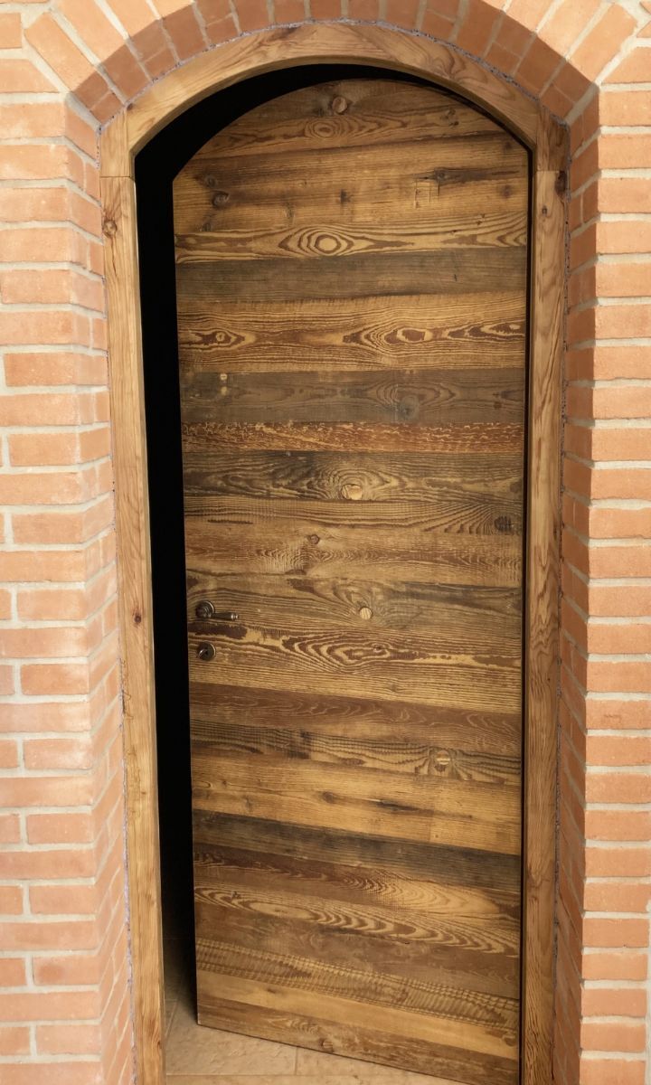 porta in legno di recupero-