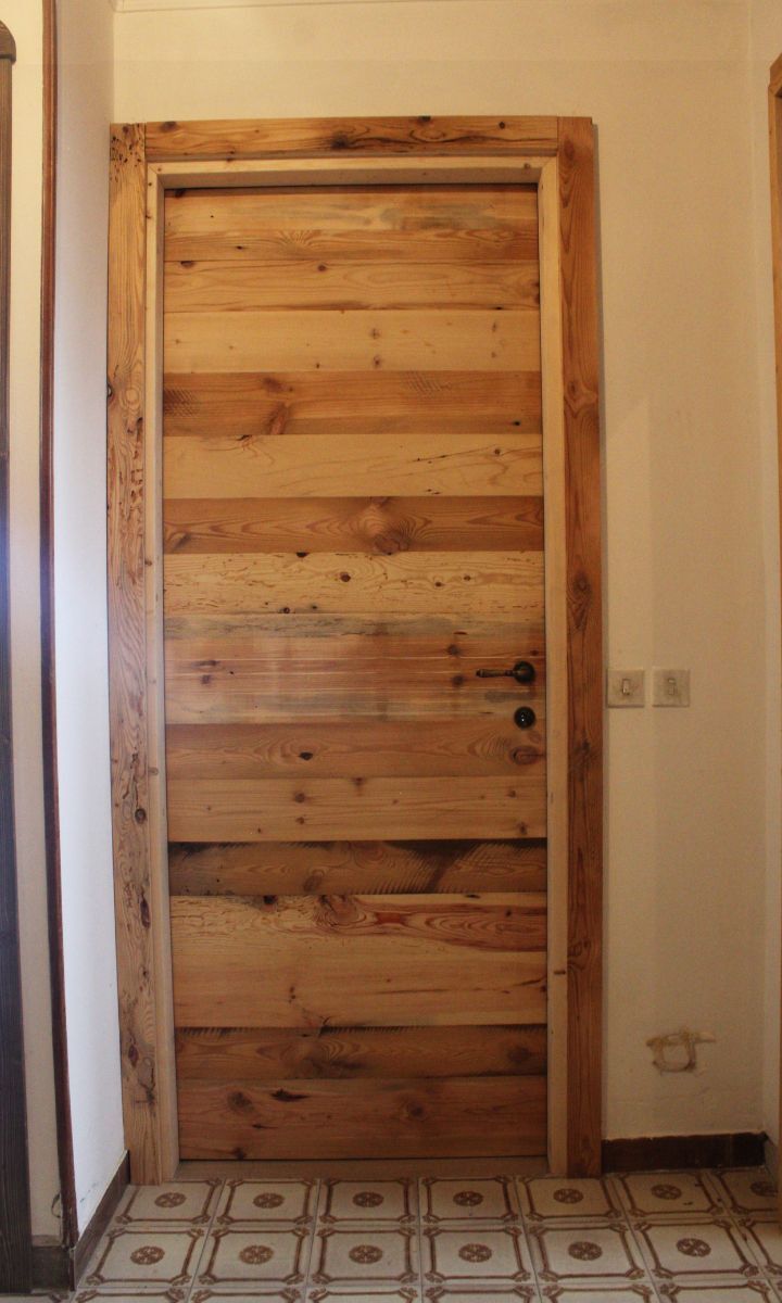 porta in legno di recupero-